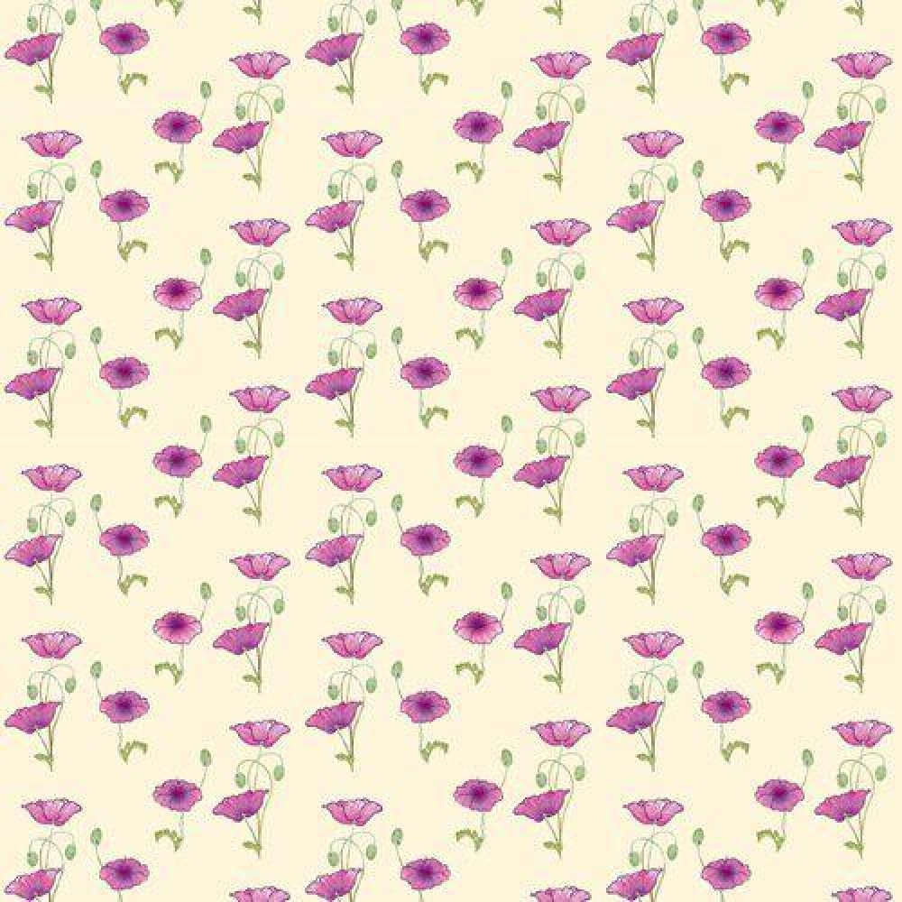 The Dolls House Emporium Pink Poppy Wallpaper
