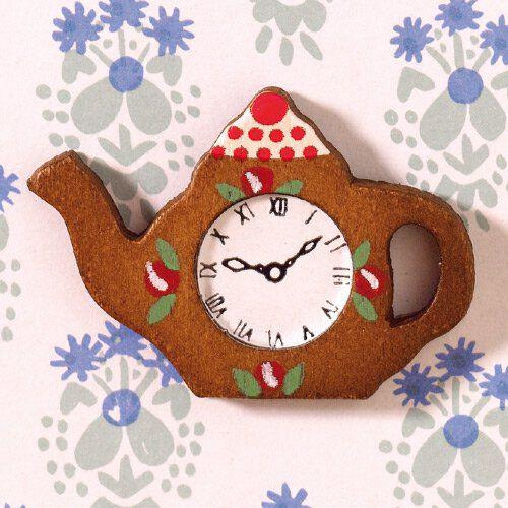 The Dolls House Emporium Teapotshaped Clock