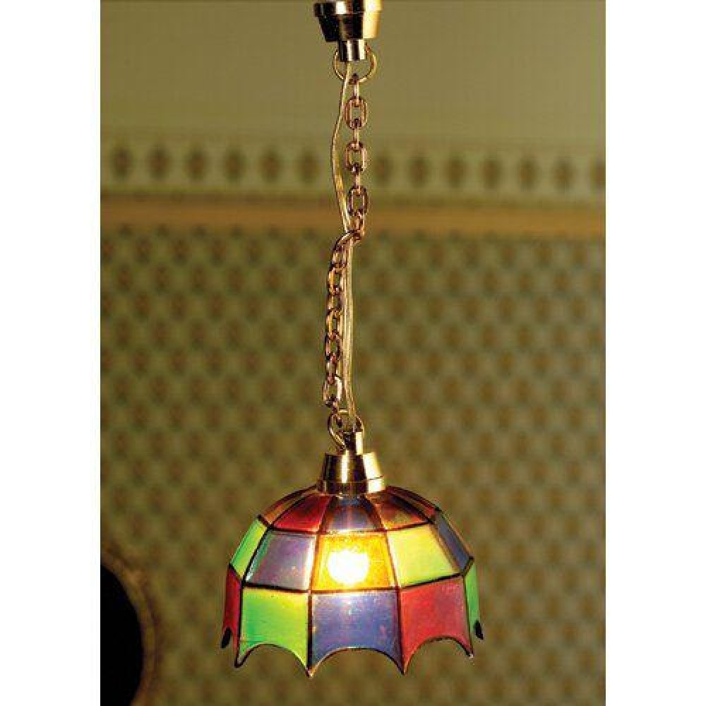 The Dolls House Emporium Coloured Tiffany Light