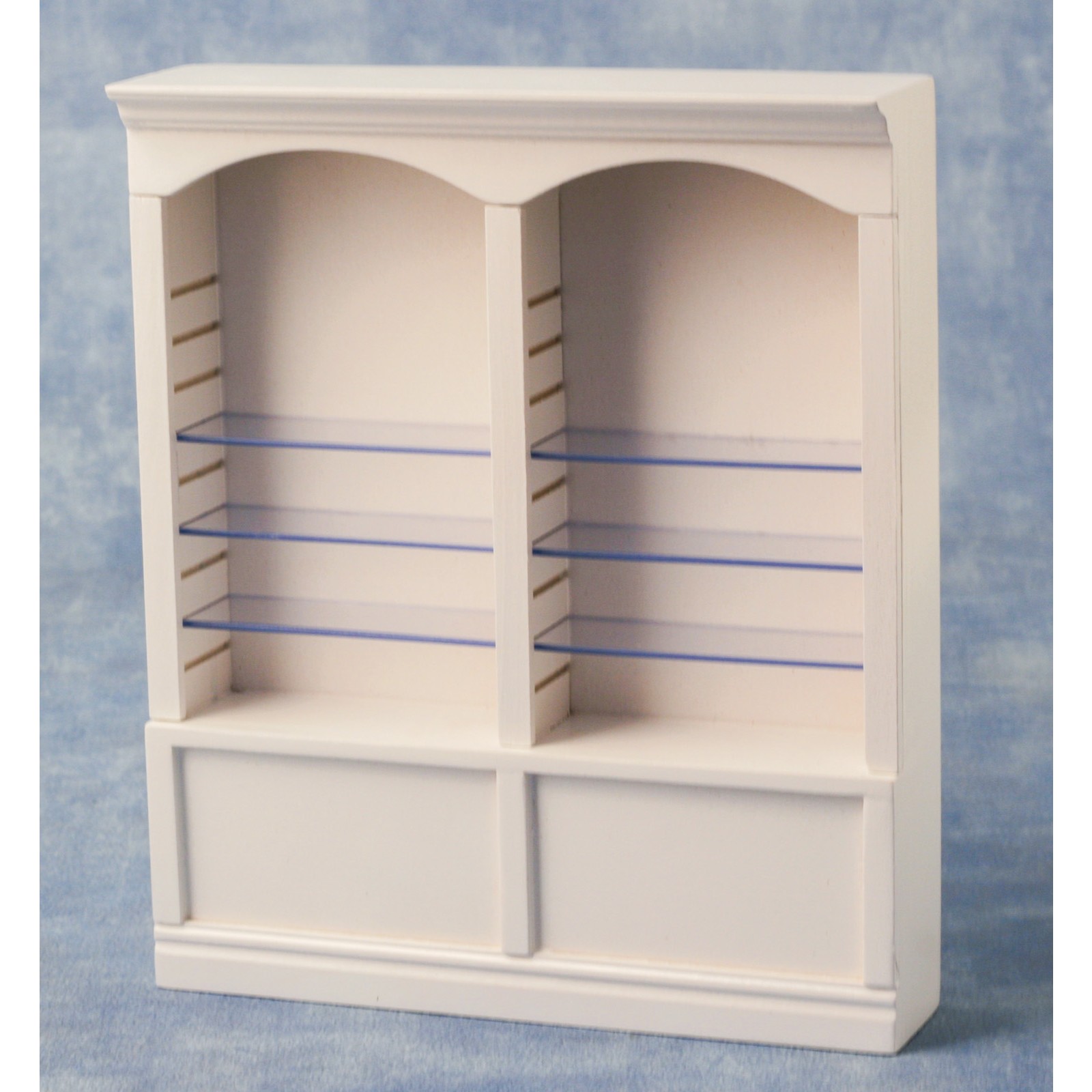 The Dolls House Emporium Deluxe Double Shelves White