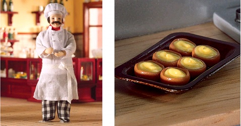 Luigi the chef at the Dolls House Emporium