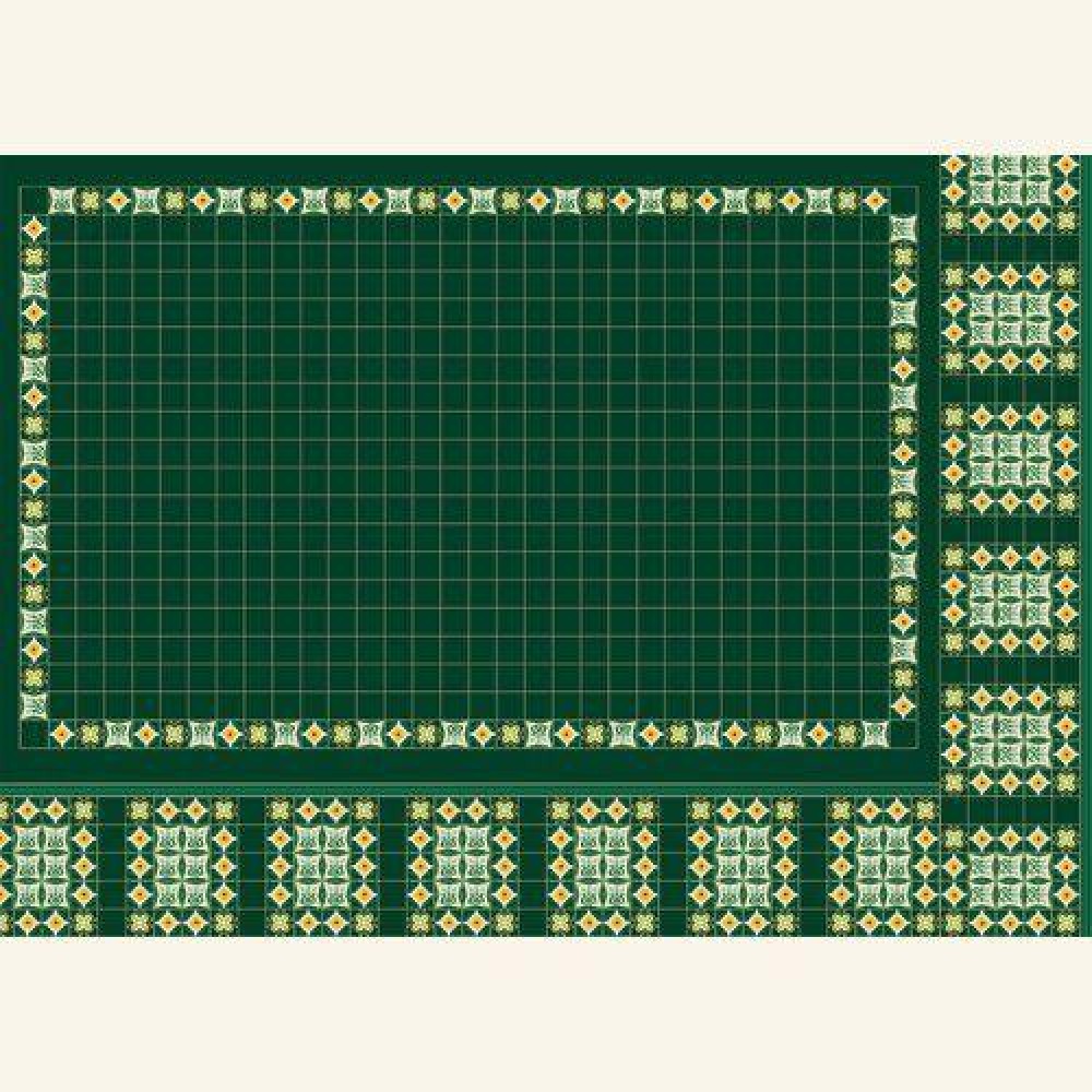 The Dolls House Emporium Green Panel Wallpaper