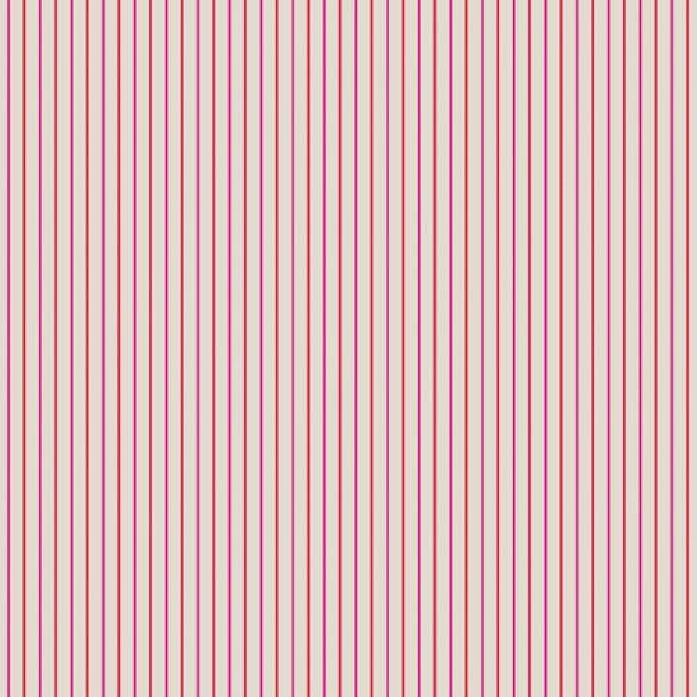 The Dolls House Emporium Pink/Red Stripe Wallpaper