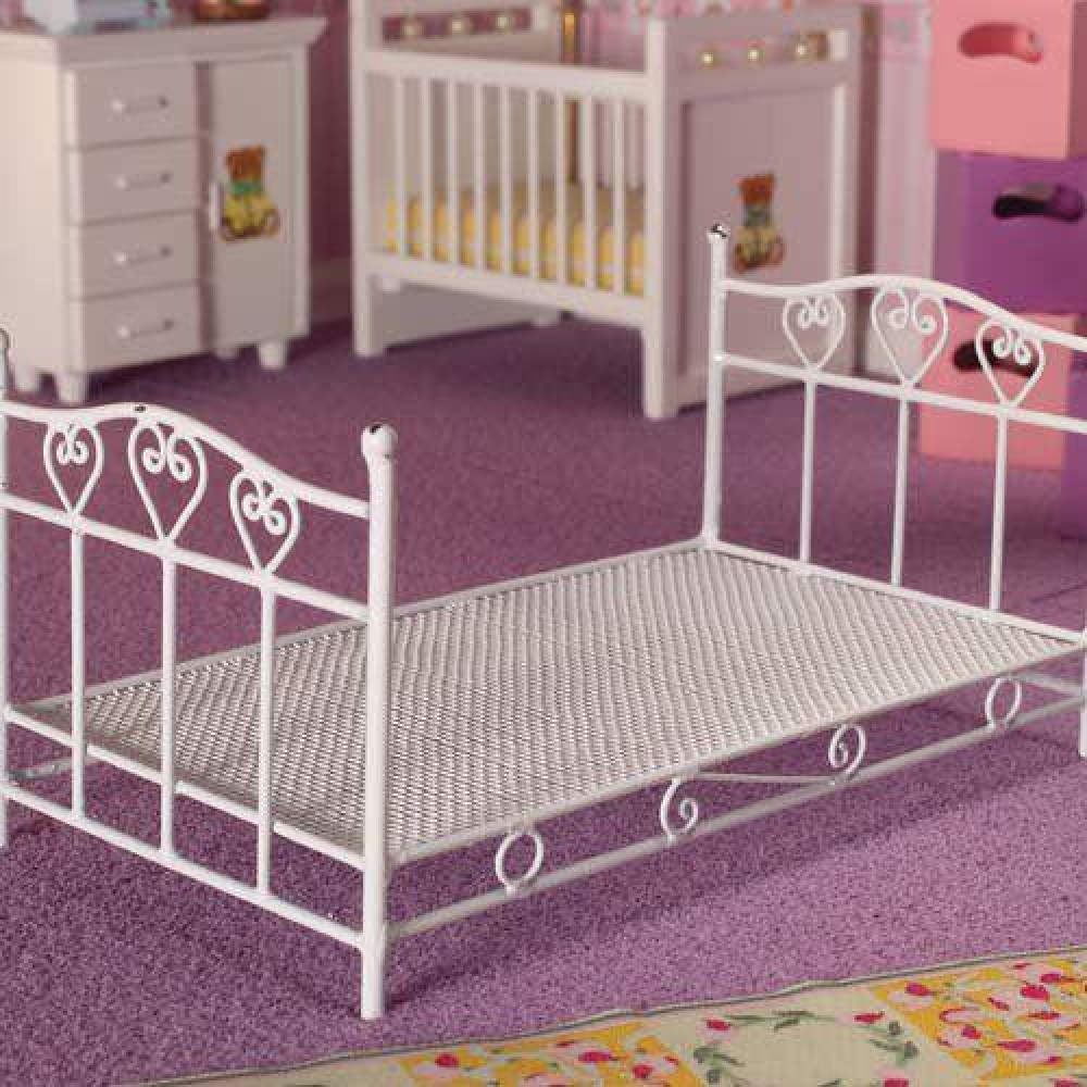 The Dolls House Emporium Pretty Hearts Single Bed