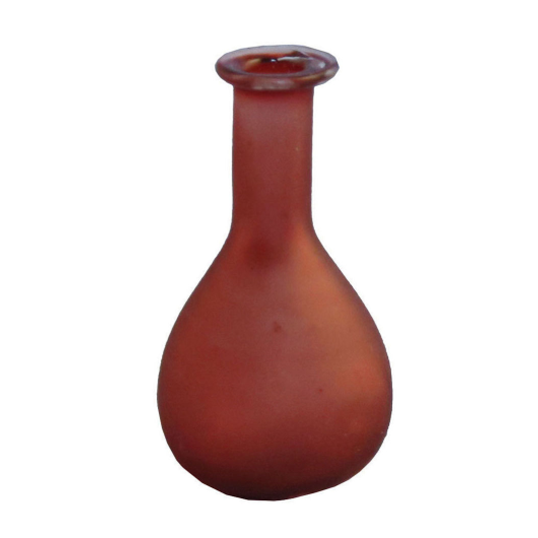 Streets Ahead Red Glass Flask