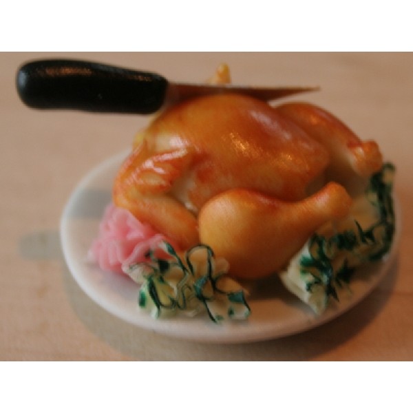 The Wonham Collection Roast Chicken with Knife
