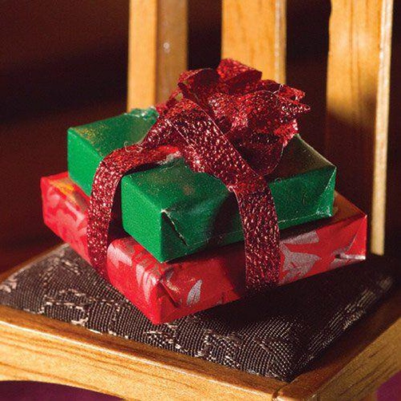 Two Presents with Red Bow