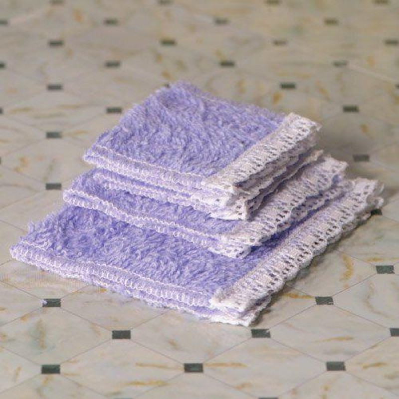Lavender Purple Towel Set, 4 pcs