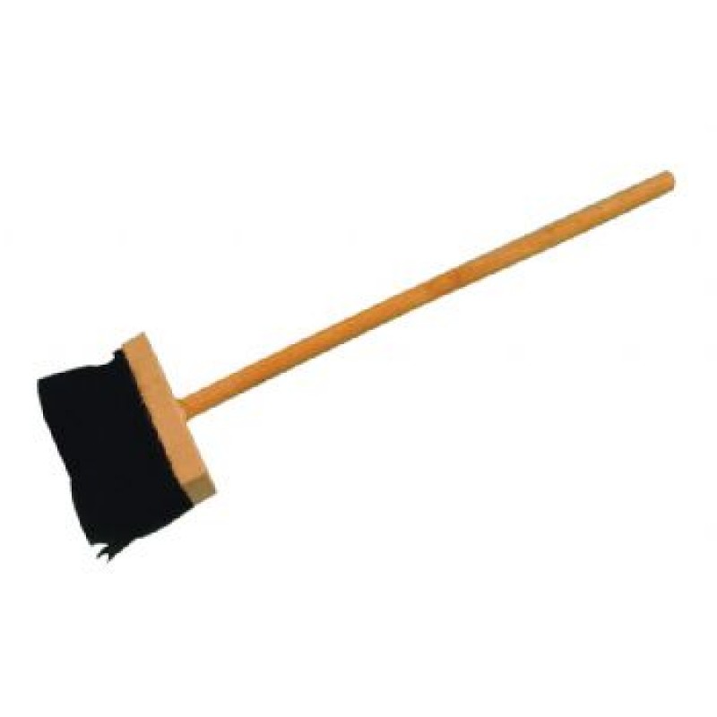 wooden yard brush