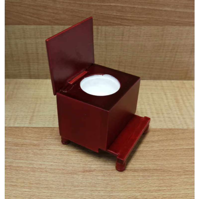 Commode with Extending Footrest Mahogany Finish ***SECONDS***