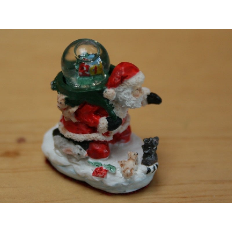 Santa Water Globe Ornament