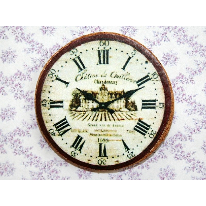 Cork Kitchen Clock