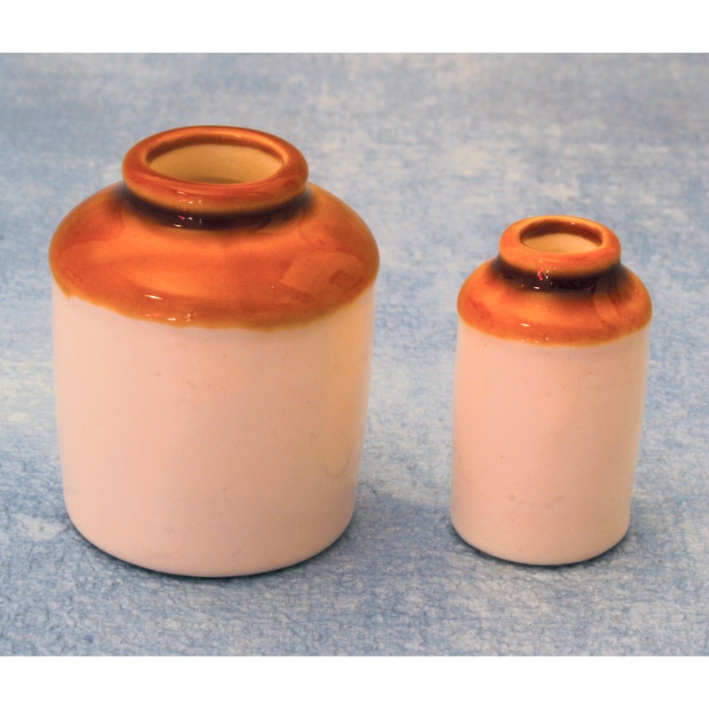 Stoneware Jar Pair                                          