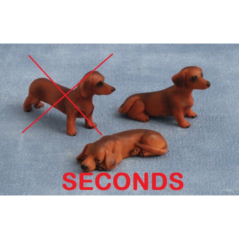 Dachshund Brown Smooth Haired Pk 3 ***Seconds***