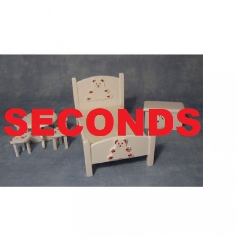 White Bear Bedroom Set *** SECONDS***