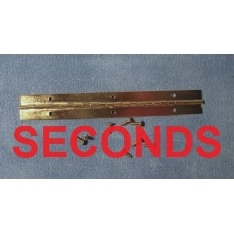 Brass Piano Hinge & Screws Pk of 4 ***SECONDS***