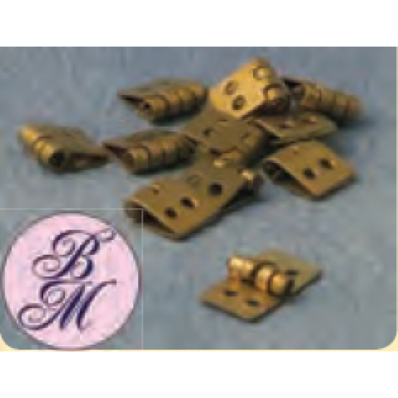 Babettes Miniaturen Brass Hinges 12 pcs