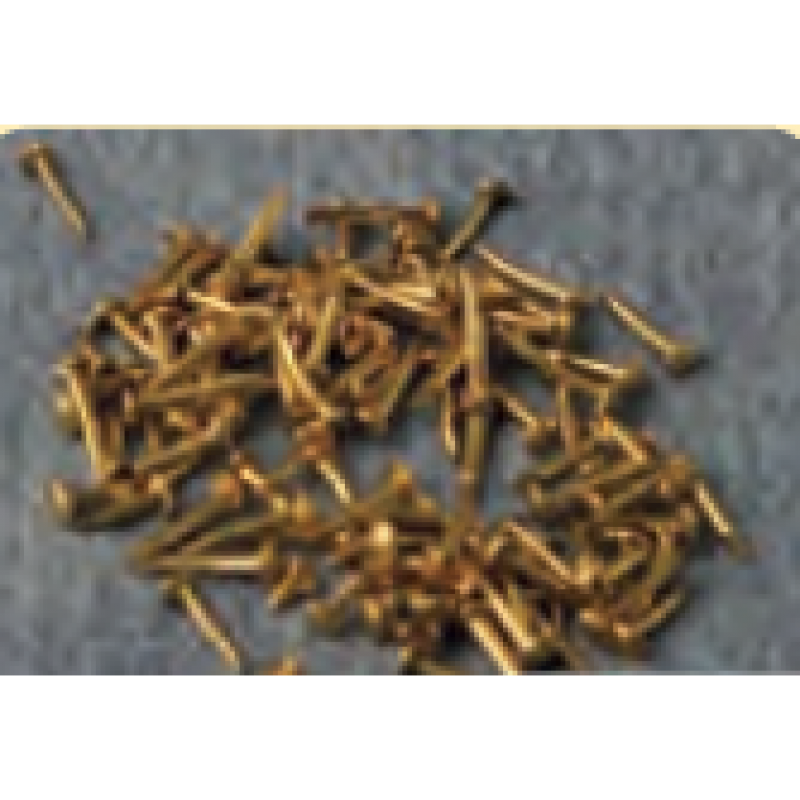 Babettes Miniaturen Brass nails 4mm pk100