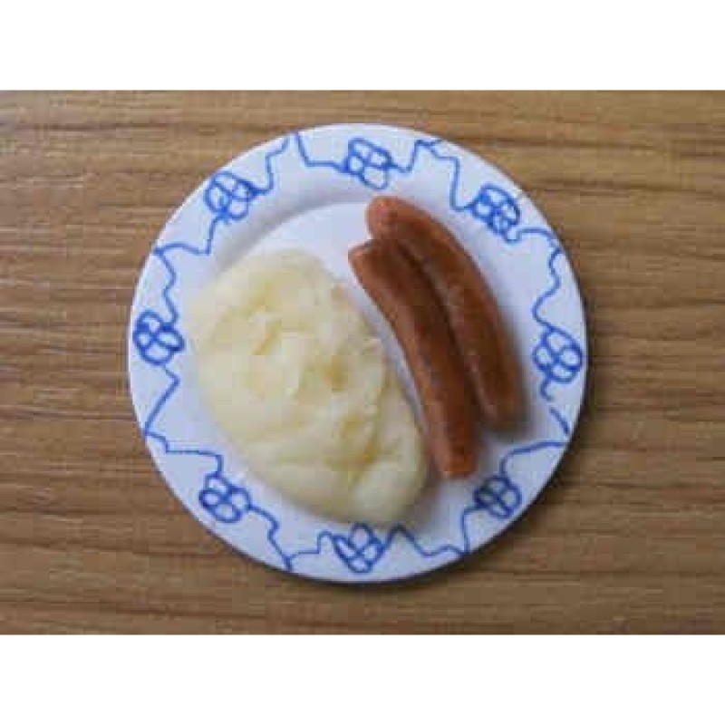 Sausages and Mash on plate