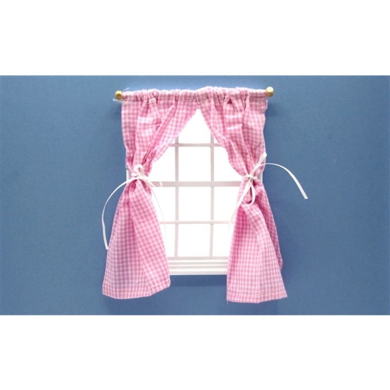 The Wonham Collection Pink Gingham Curtains
