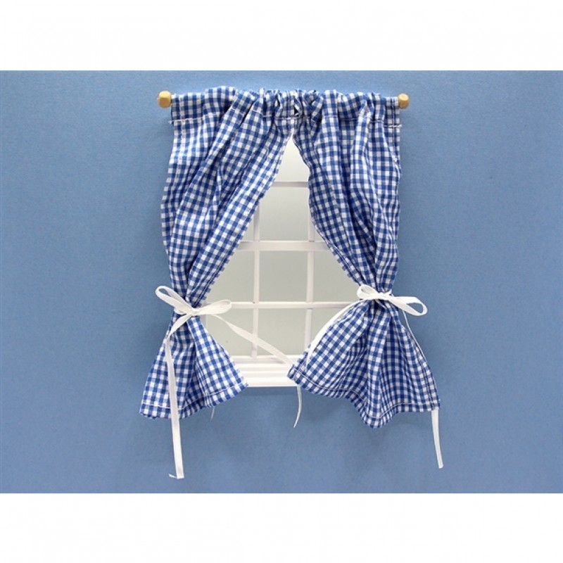 Blue Gingham Curtains