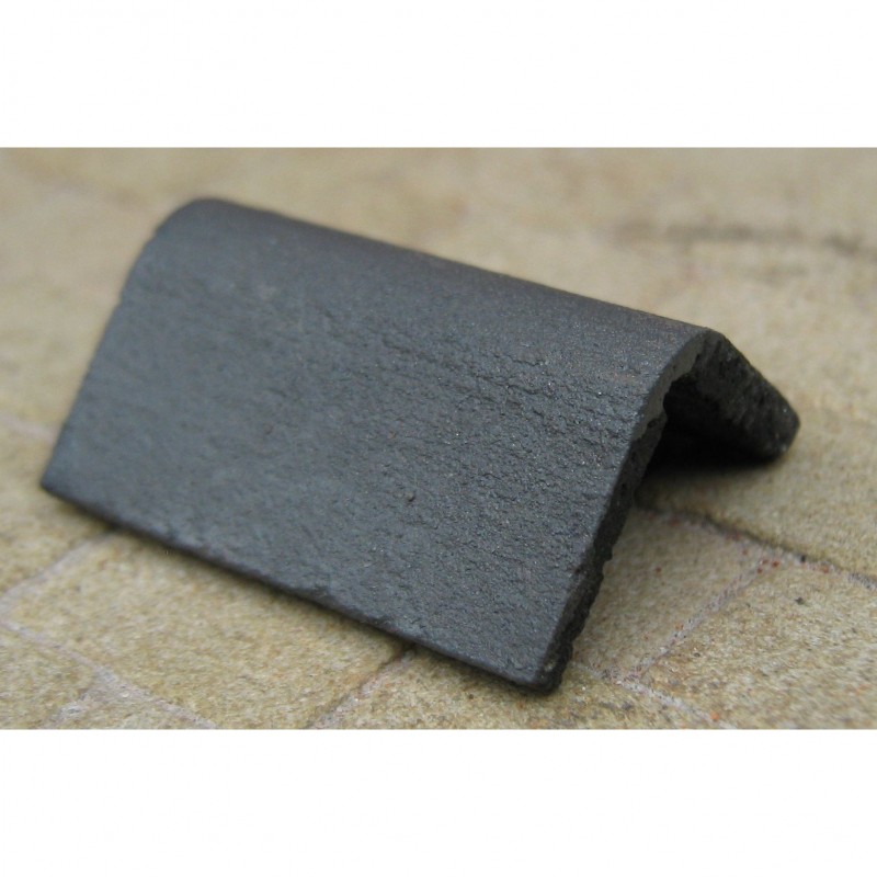 Short Winged Simulated Slate Ridge Tiles, 10 Pieces