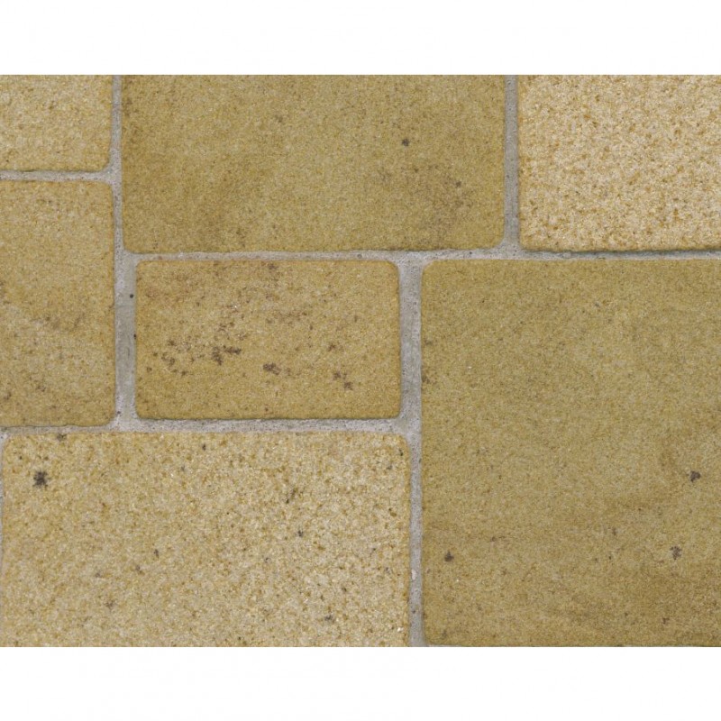 Random Yellow Sandstone Flagstones, Large Pack