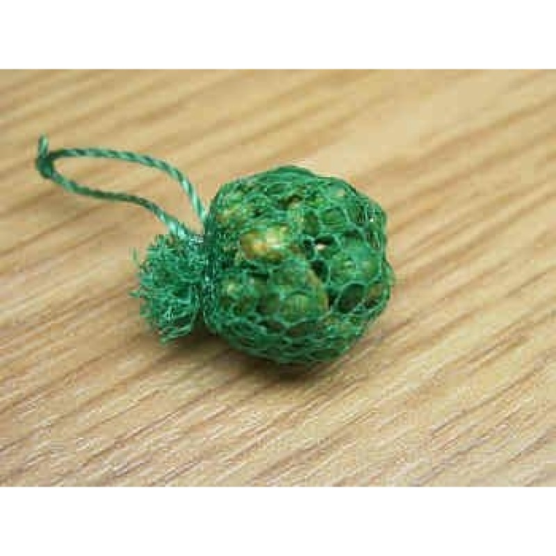 Brussels Sprouts in net to hang up