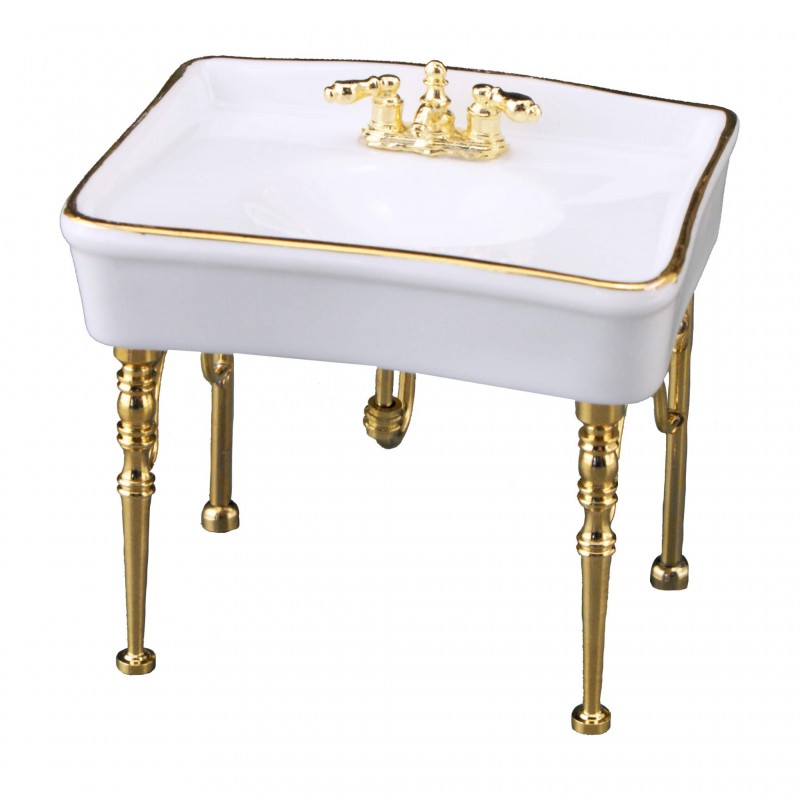 White Single Sink