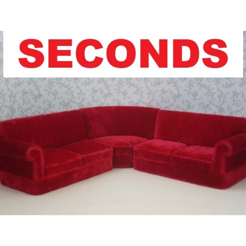 Red Corner Couch Set ***SECONDS***