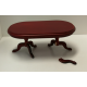 Twin Pedestal Dining Table Mahogany Finish ***SECONDS***