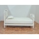  White Upholstered Single Bed