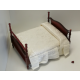 Victorian Pediment Double Bed Mahogany Finish ***SECONDS***