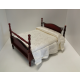 Victorian Pediment Double Bed Mahogany Finish ***SECONDS***