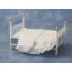 White 'cast Iron' Double Bed & Covers                       